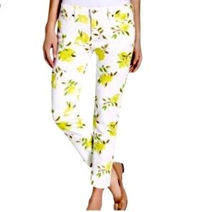 Kate Spade lemon print denim pants size 27